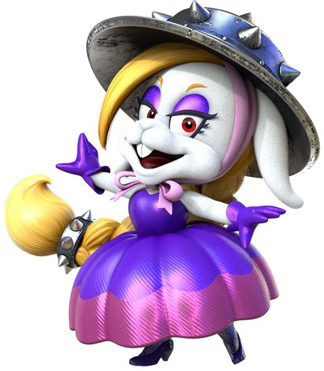 purple rabbit mario|how old is harriet in mario.